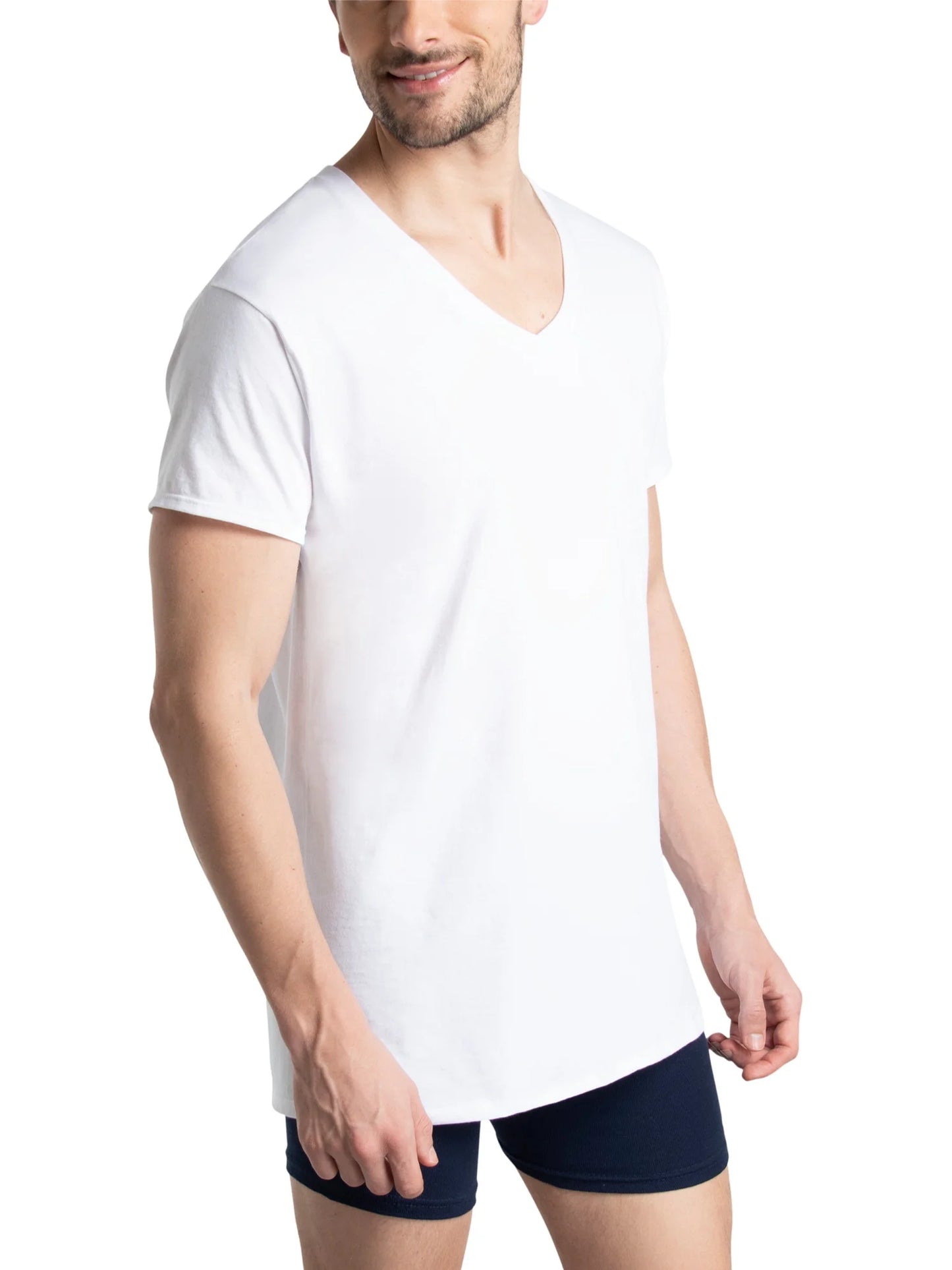 Men'S V-Neck Undershirts, 6-Pack