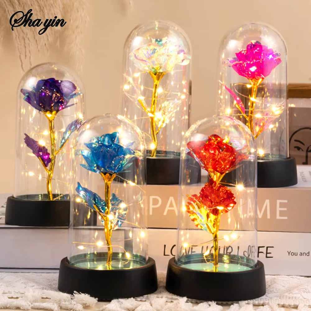 Eternal Flower Gift Rose Christmas Gift Qixi Valentine'S Day Birthday Gift Creative Simulation Flower