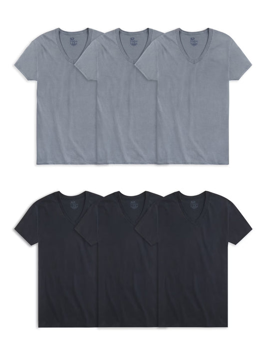 Men'S V-Neck Undershirts, 6-Pack