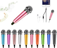 Mini Microphone - Portable Vocal ASMR for Voice Recording, Chatting, Singing on Iphone, Android, Laptop, Notebook (Pink)