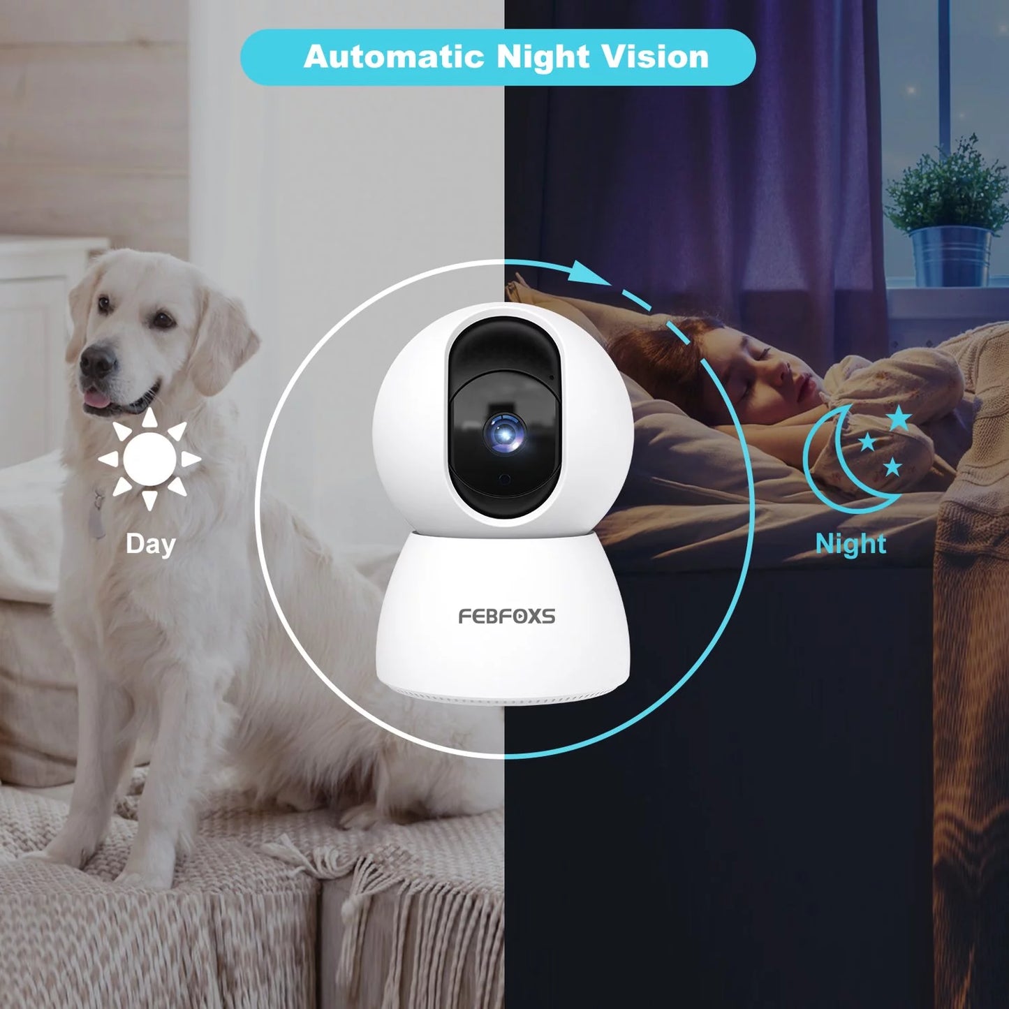 2K Baby Monitor Indoor Security Camera for Home Security