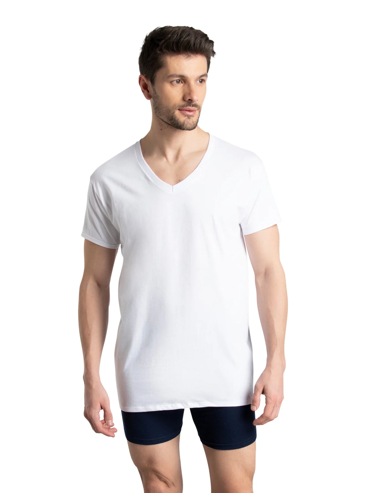 Men'S V-Neck Undershirts, 6-Pack