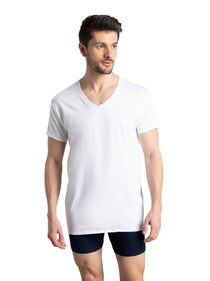 Men'S V-Neck Undershirts, 6-Pack