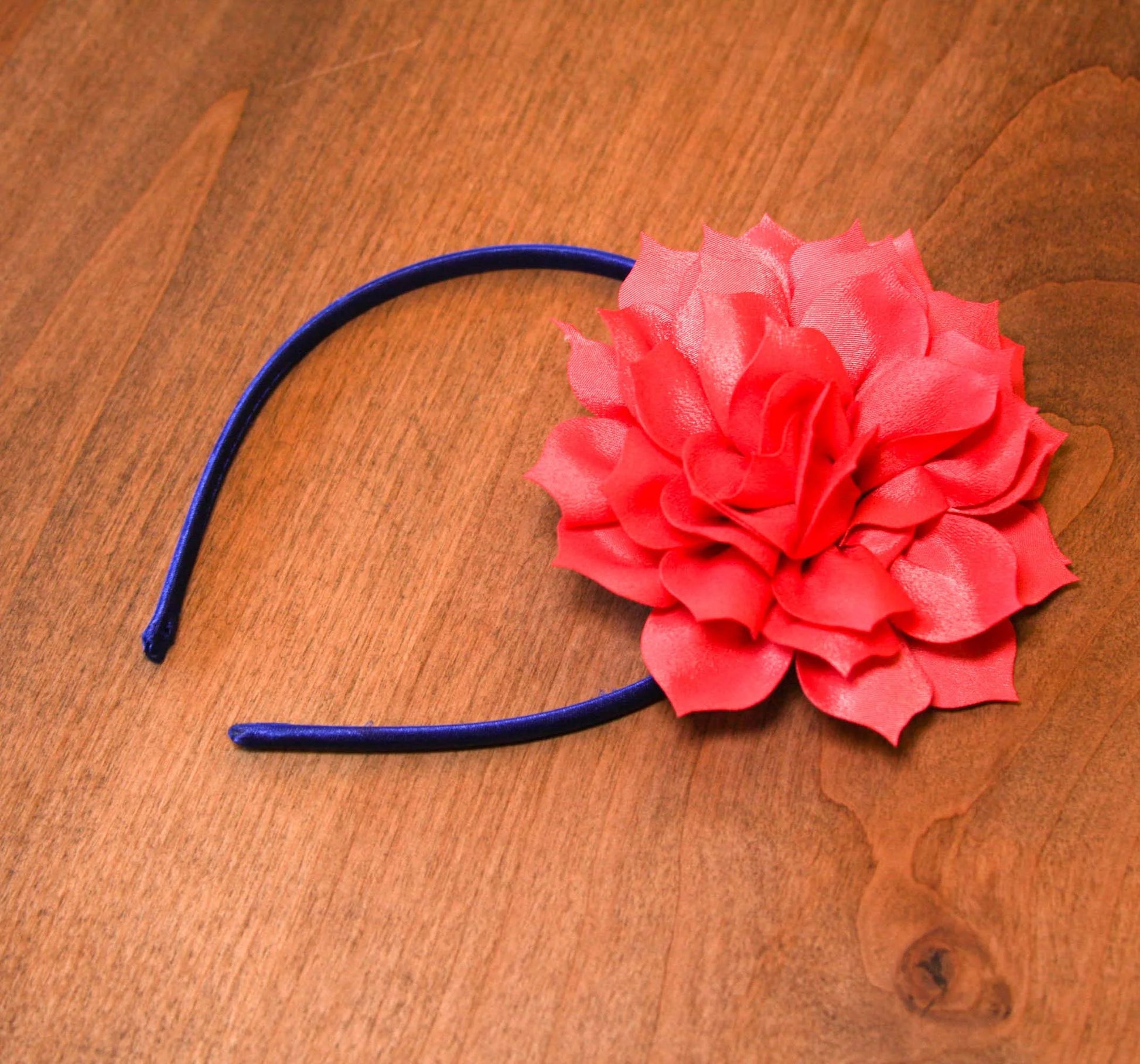 Royal Blue Satin Headband, Perfect Hair Crafting Accessory, 1 Each