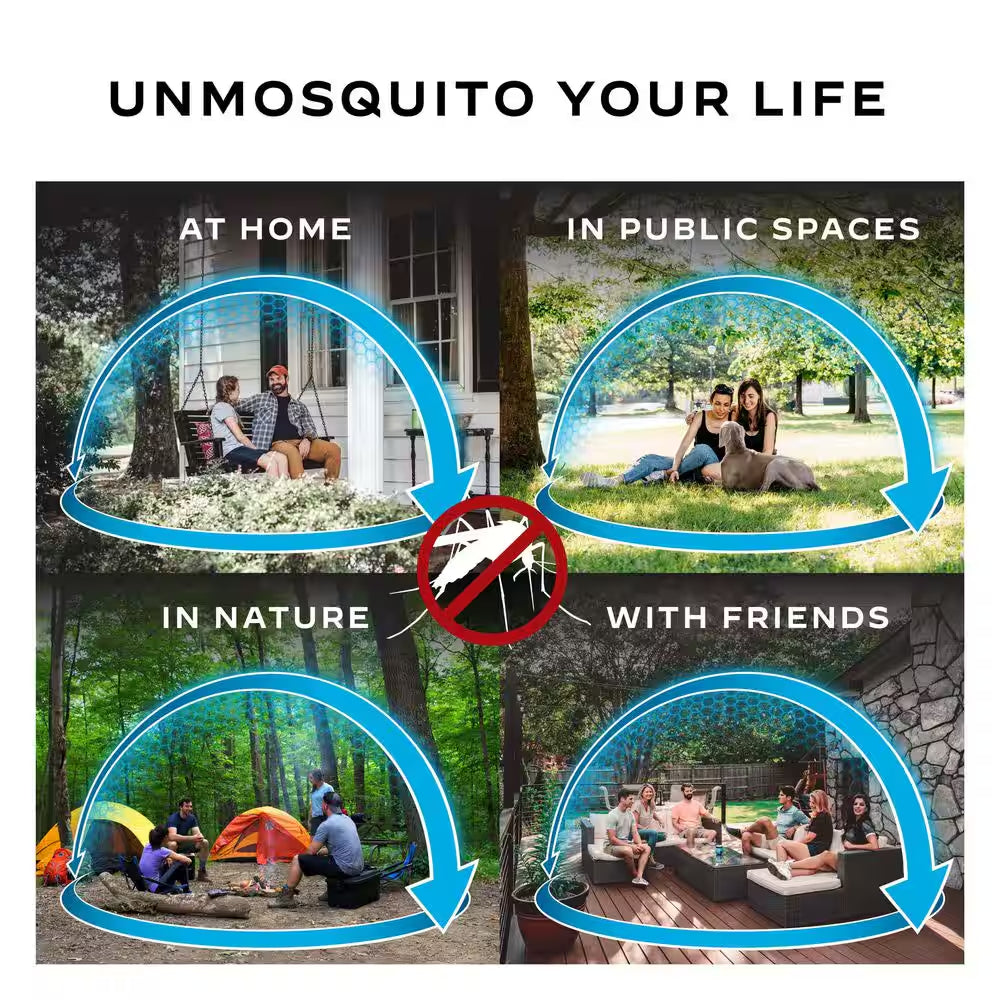 Outdoor Mosquito Repellent Refills 48-Hour and 15 Ft. Coverage and Deet Free (4-Count)