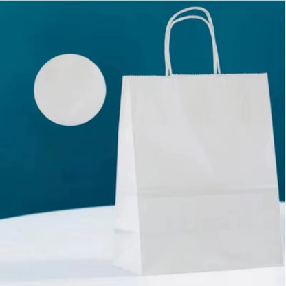 1/10Pcs Kraft Paper Gift Bag with Handles Paper Boxes for Packaging Gifts Christmas Gift Box Gift Box Packaging Gift Bag