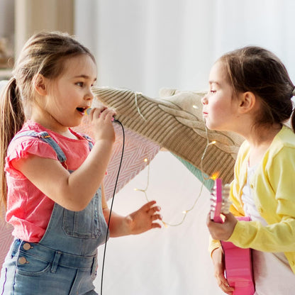 Mini Microphone - Portable Vocal ASMR for Voice Recording, Chatting, Singing on Iphone, Android, Laptop, Notebook (Pink)