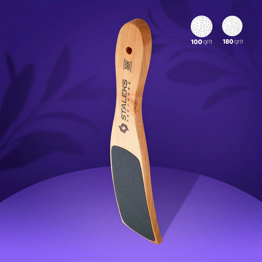 Staleks Wooden Foot File BEAUTY & CARE 10 TYPE 2 (100/180 Grit)