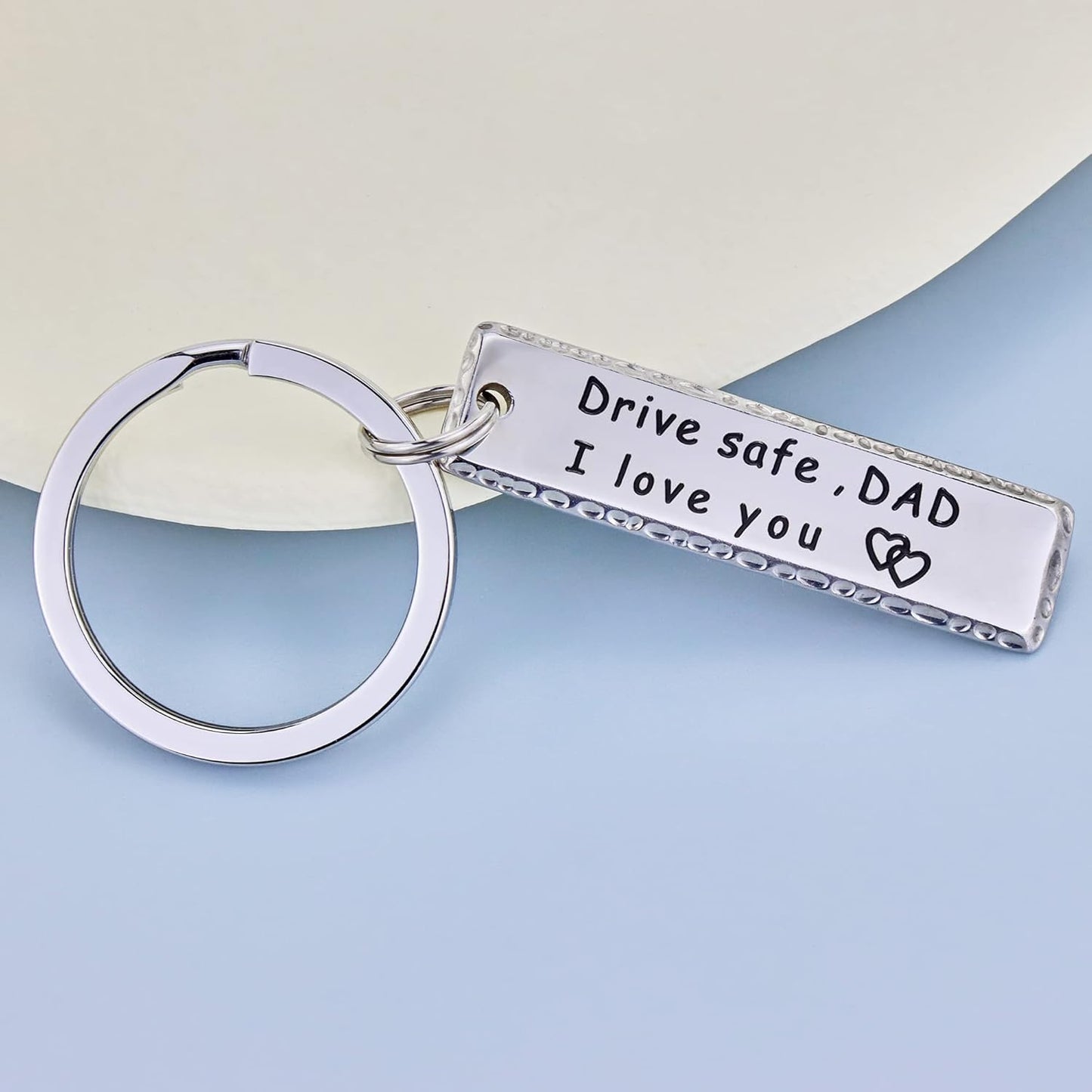 Keychains for Mom, Dad Gift from Brother Daughter Son, Drive Safe Keychain Gift for Women Family Jewelry