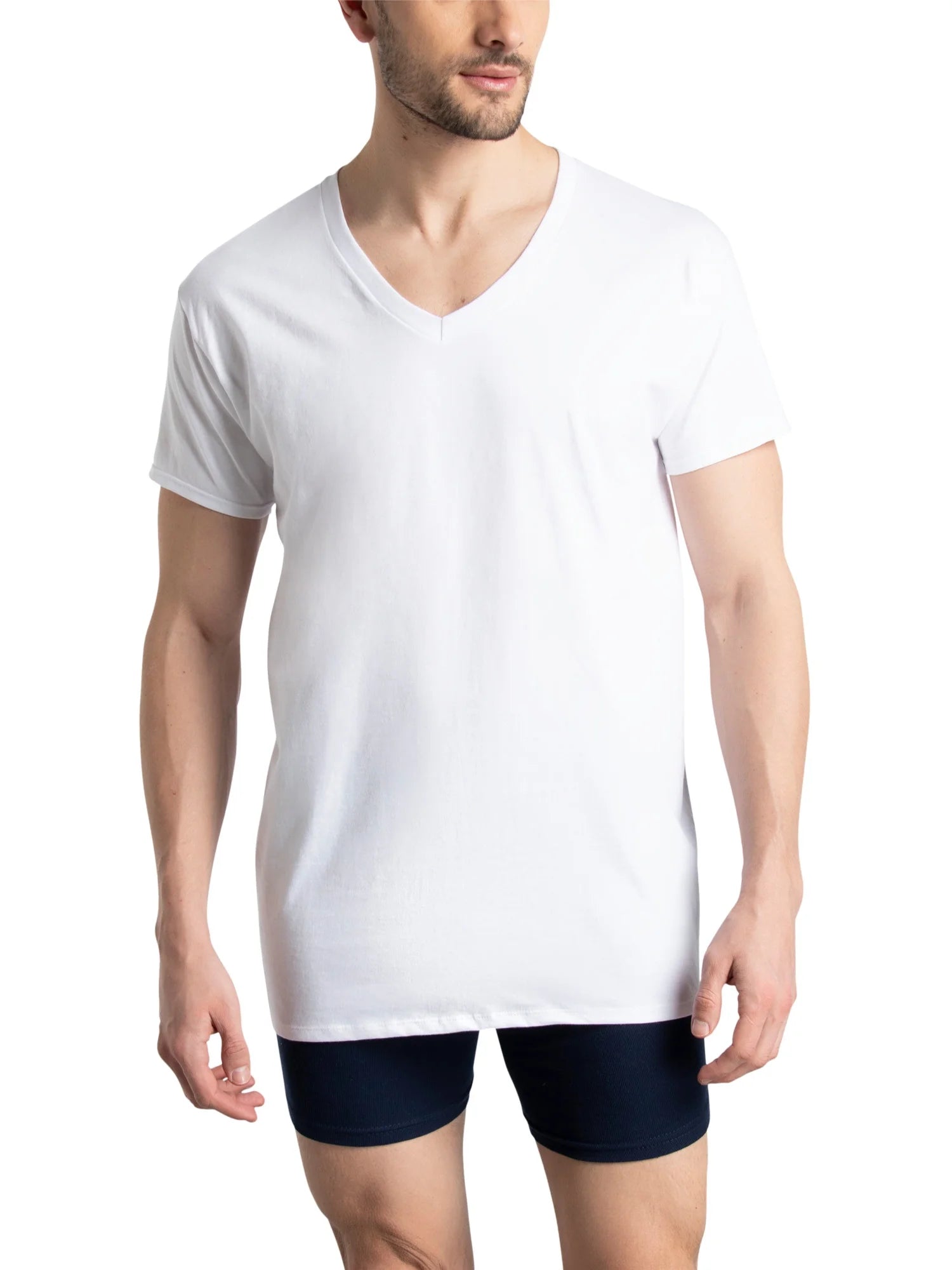 Men'S V-Neck Undershirts, 6-Pack