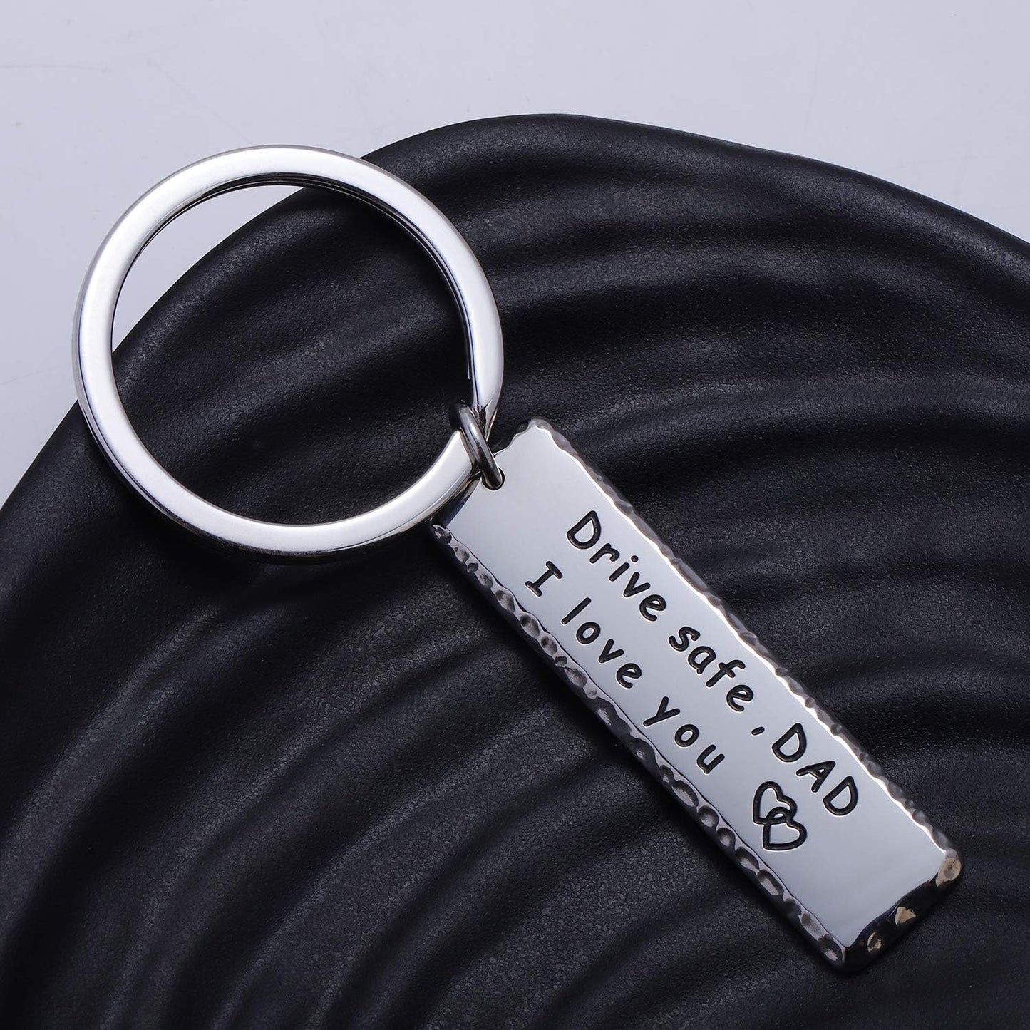 Keychains for Mom, Dad Gift from Brother Daughter Son, Drive Safe Keychain Gift for Women Family Jewelry