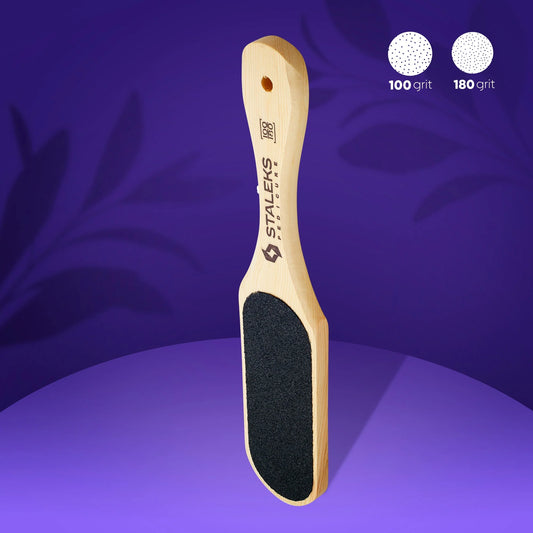 Staleks Wooden Foot File BEAUTY & CARE 10 TYPE 1 (100/180 Grit)